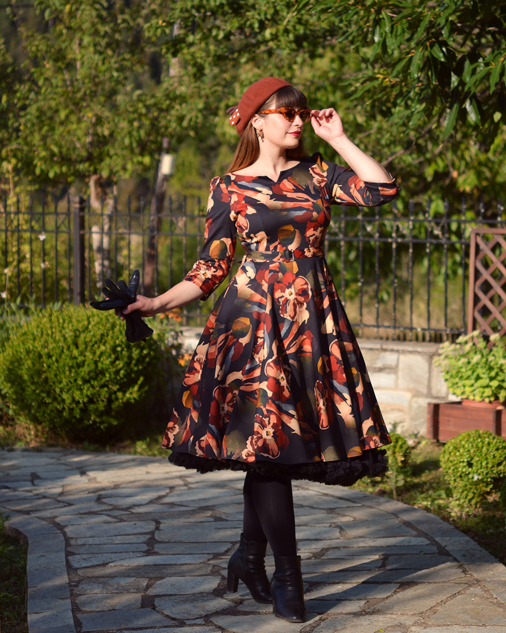 Mabel Floral Swing Dress